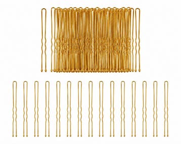 Haardotspelden 6cm - Metalen Haarpinnen - Goud - 40 Stuks, Nieuw