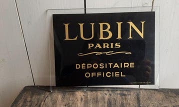LUBIN Paris - Reclamebord - Glas