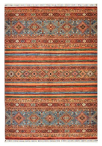 Afghan, Ziegler Kazak, Handgeknoopt traditioneel tapijt uit, Nieuw