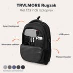 2dekans | TRVLMORE Rugzak met Levenslange - Rugtas met 17, Ophalen of Verzenden, Zo goed als nieuw, Zwart