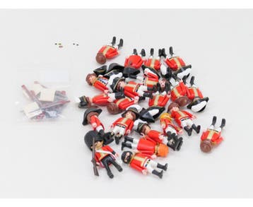 Playmobil 7675 + 7676 + 4577 Britse roodjassen en Royal G..., Ophalen of Verzenden, Gebruikt, Overige typen