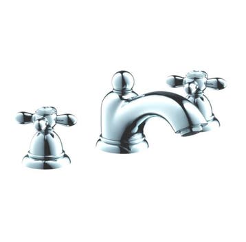 HANSGROHE AXOR CARLTON 3-GATS WASTAFELKRAAN CHROOM, Ophalen of Verzenden, Nieuw, Chroom
