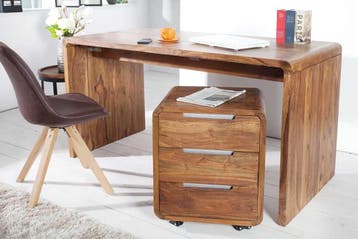 Stevige rolcontainer CUBUS 60cm Sheesham Palissander Hout, Ophalen of Verzenden, Nieuw
