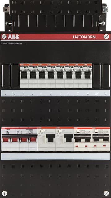 ABB Hafonorm PV-WP-Groepenkast | HS 40A - 8 groepen 2 x ALS, Ophalen of Verzenden, Nieuw, Groepenkast