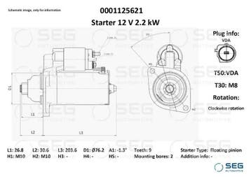 Starter Hatz 2.5 kw, Auto-onderdelen, Verzenden, Nieuw