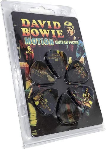 David Bowie 6-pack Medium plectrum officiële merchandise, Verzamelen, Muziek, Artiesten en Beroemdheden, Ophalen of Verzenden
