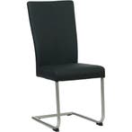 Leren eetkamerstoel Dry - Hermes Nero (zwart) - Sledepoot, Huis en Inrichting, Stoelen, Ophalen of Verzenden, Nieuw, Leer, Modern