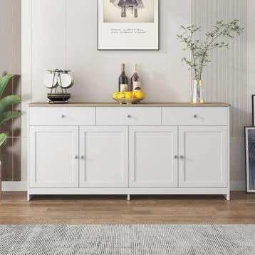Ruime Buffetkast met 4 Deuren en 3 Lades - Cottage Stijl - 1, Verzenden, Nieuw