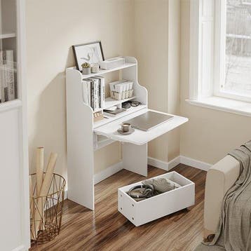 2dekans | SoBuy Wandklaptafel FWT105-II-W - Multifunctionele, Huis en Inrichting, Bureaus, Ophalen of Verzenden, Zo goed als nieuw