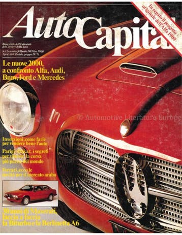 1983 AUTOCAPITAL MAGAZINE 01 ITALIAANS, Nieuw, Author