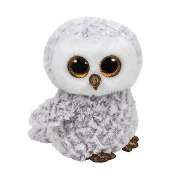 Ty Beanie Owlette knuffel - sneeuwuil - pluche - 24 cm, Verzenden, Nieuw