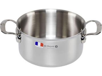 De Buyer Affinity Braadpan - Ø 20cm - Rvs - Deksel, Huis en Inrichting, Keuken | Potten en Pannen, Verzenden, Nieuw