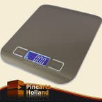 Slanke RVS keukenweegschaal (5kg x 1g), Ophalen of Verzenden, Nieuw, Precisieweegschaal, Minder dan 50 kg