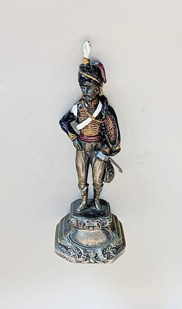 1815 Waterloo Battle Hussar Officer - sculptuur, Finely
