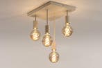 Rietveld Plafondlampen - Beige, Zand - Metaal, Verzenden, Nieuw