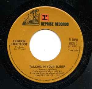 vinyl single 7 inch - Gordon Lightfoot - Talking In Your..., Cd's en Dvd's, Verzenden, Zo goed als nieuw, 7 inch, Rock en Metal