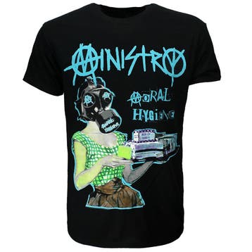 Ministry Moral Hygiene Gasmask T-Shirt, Verzenden, Nieuw