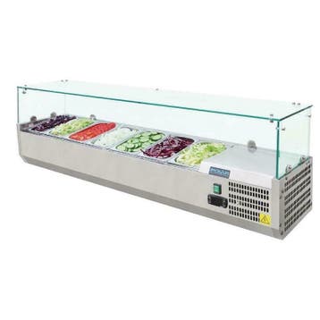 Showroommodel: Opzetkoelvitrines 7xGN 1/4 G609, Verzenden, Nieuw in verpakking