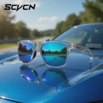SCVCN Polarized Sportzonnebril - UV400 Bescherming voor Fiet, Verzenden, Nieuw