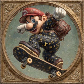 I_KONIQ - Fashion Mario jumps out from painting, Nieuw