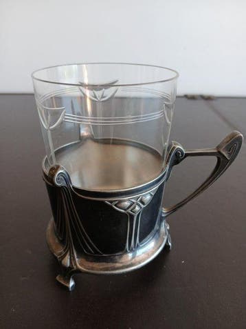 WMF - Wijnglas - Glas, Metaal - Geen reserveprijs!