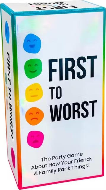 First to Worst | Dyce Games - Gezelschapsspellen, Hobby en Vrije tijd, Gezelschapsspellen | Bordspellen, Verzenden, Nieuw