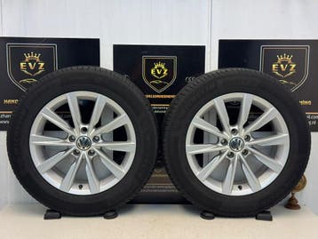 2 stuks 215/60R17 inch VW Tiguan lichtmetalen velgen banden, Banden en Velgen, 17 inch, Personenwagen, Zomerbanden