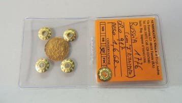 Rusland. Elizabeth I. 1 Rouble 1756 / Ex-Jewellery repaired