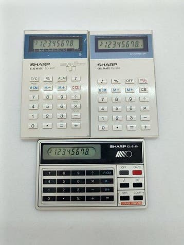 Sharp Elisi Mate EL-450 - EL-850 - EL-8145 - Rekenmachine -, Nieuw