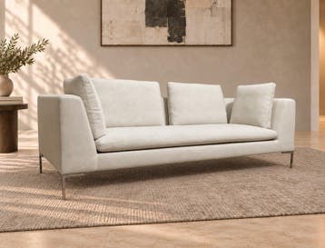 NIEUW GESTOFFEERD BB Italia Charles 3-Zits + GARANTIE, Huis en Inrichting, Design Bank Bankstel Zetel 3-Zits B&B Italia, 75 tot 100 cm