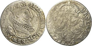 6 Groescher 1623 (?), Polen Sigismund Iii Wasa 1587-1632, Verzenden