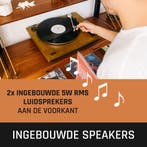 Platenspeler - Bluetooth - Met speakers - Bruin - Lenco - LS, Verzenden, Zo goed als nieuw