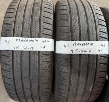 2x 215-50-17 Vredestein AllSeason 2x 4.5mm €45 PST 215 50 17, Ophalen, 17 inch, All Season, Band(en)