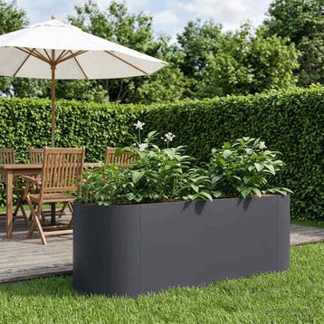 vidaXL Verhoogd Tuinbed Antracietkleurig 120 x 40 x 40 cm, Verzenden, Minder dan 60 cm, Nieuw, Metaal