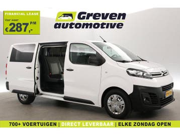 Citroën Jumpy 2.0 BlueHDI 145PK L3H1 | DC | 6 Zits | Airco, Euro 6, Citroën, Wit, Nieuw