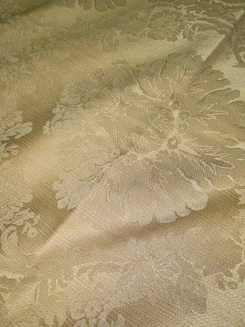 San Leucio tessuto damascato oro setificato italiano 550x140