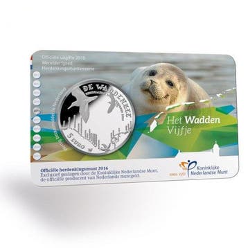 5 Euro 2016 Waddenzee UNC Coincard, Verzenden