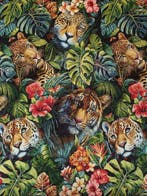 Feline Jungle: Exclusieve Jacquardgobelin uit de collectie -