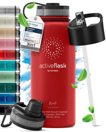 Drinkfles geisoleerd Activeflask 950 ml Rood, Ophalen of Verzenden, Nieuw