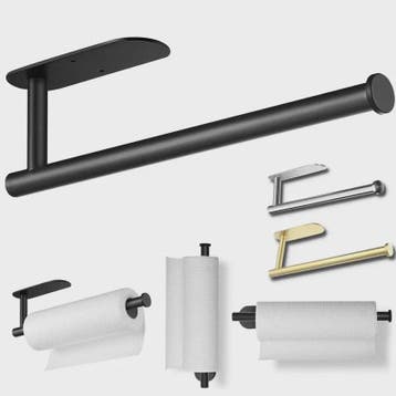 Zelfklevende RVS Toiletrolhouder & Keukenrolhouder - Wandmon, Verzenden, Nieuw