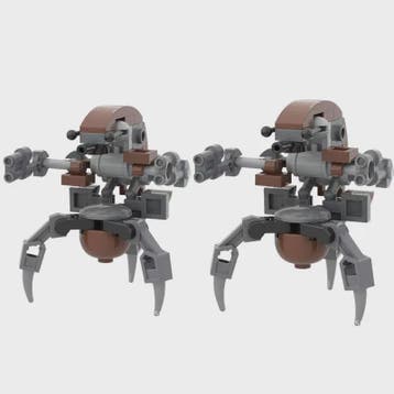 10x Bouwstenen Droideka Destroyer Droids - Star Wars Clone R, Verzenden, Nieuw
