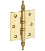Kogellagerscharnier 76x76 rechte hoek vaas messing ongelakt, Verzenden, Nieuw