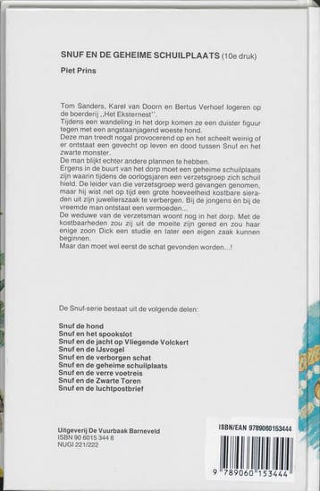 Snuf en de geheime schuilplaats / Snuf-serie 9789060153444, Verzenden, Zo goed als nieuw, Piet Prins