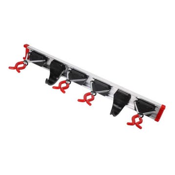 Gereedschapsklem 4 Houders en 2 Haken op Rail met Antislip, Verzenden, Nieuw