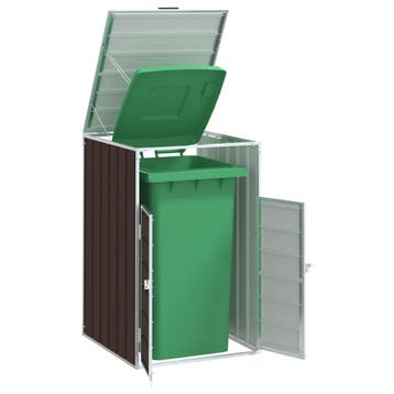 vidaXL Containerberging voor 1 container 72x81x115 cm staal, Verzenden, Nieuw