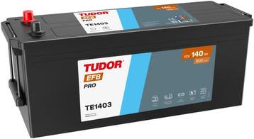 Tudor EFB Pro accu | TE1403 | 12V 140Ah, Auto-onderdelen, Ophalen of Verzenden, Nieuw
