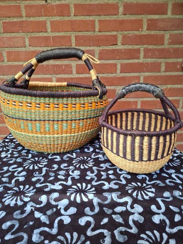 Juni 1+1 Ghana shopper met baby basket Juni aanbieding, Mand, Rond, Nieuw, Ophalen of Verzenden