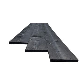 Vuren steigerplank gedroogd en zwart geïmpregneerd, Doe-het-zelf en Verbouw, Hout en Planken, Ophalen of Verzenden, Nieuw, Vuren