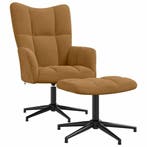 Draaistoel retro fluweel | Laatste Stuk!, Huis en Inrichting, Bruin, Nieuw, Ophalen of Verzenden, Modern