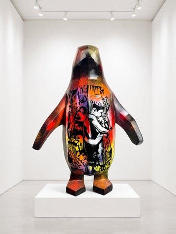 Daluxe Art - 1999 • XL Pop Art Pinguïn, Antiek en Kunst